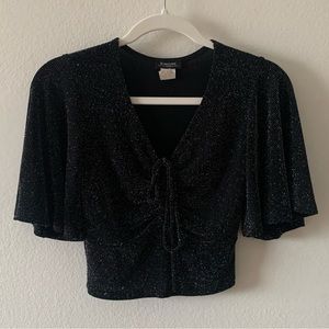 🐦‍🔥Gently used dark sparkly top🐦‍🔥